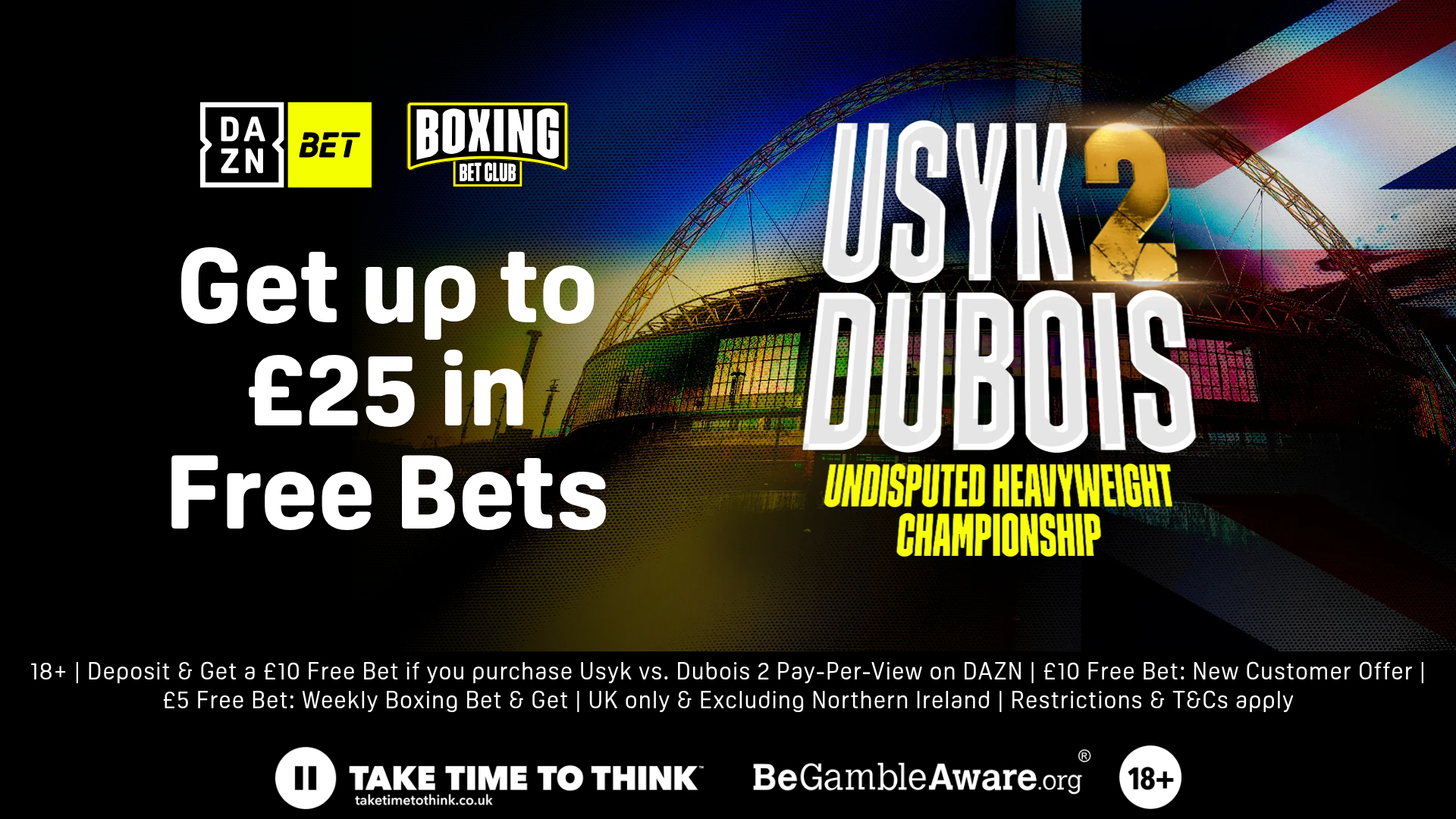 DAZN Bet Usyk v Dubois 2 offer