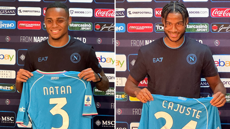 Il Napoli presenta Natan e Cajuste