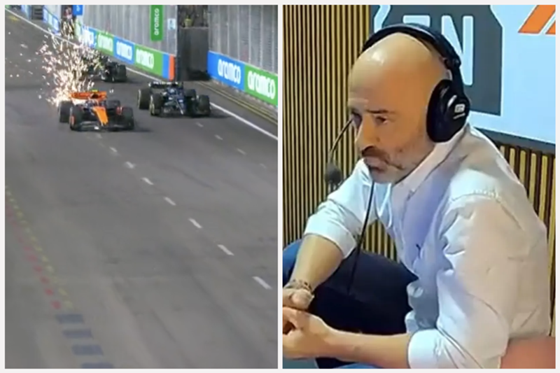 "Te van a poner una plaza en Madrid": la narración de Antonio Lobato de la defensa de Lando Norris que ayudó a ganar a Carlos Sainz