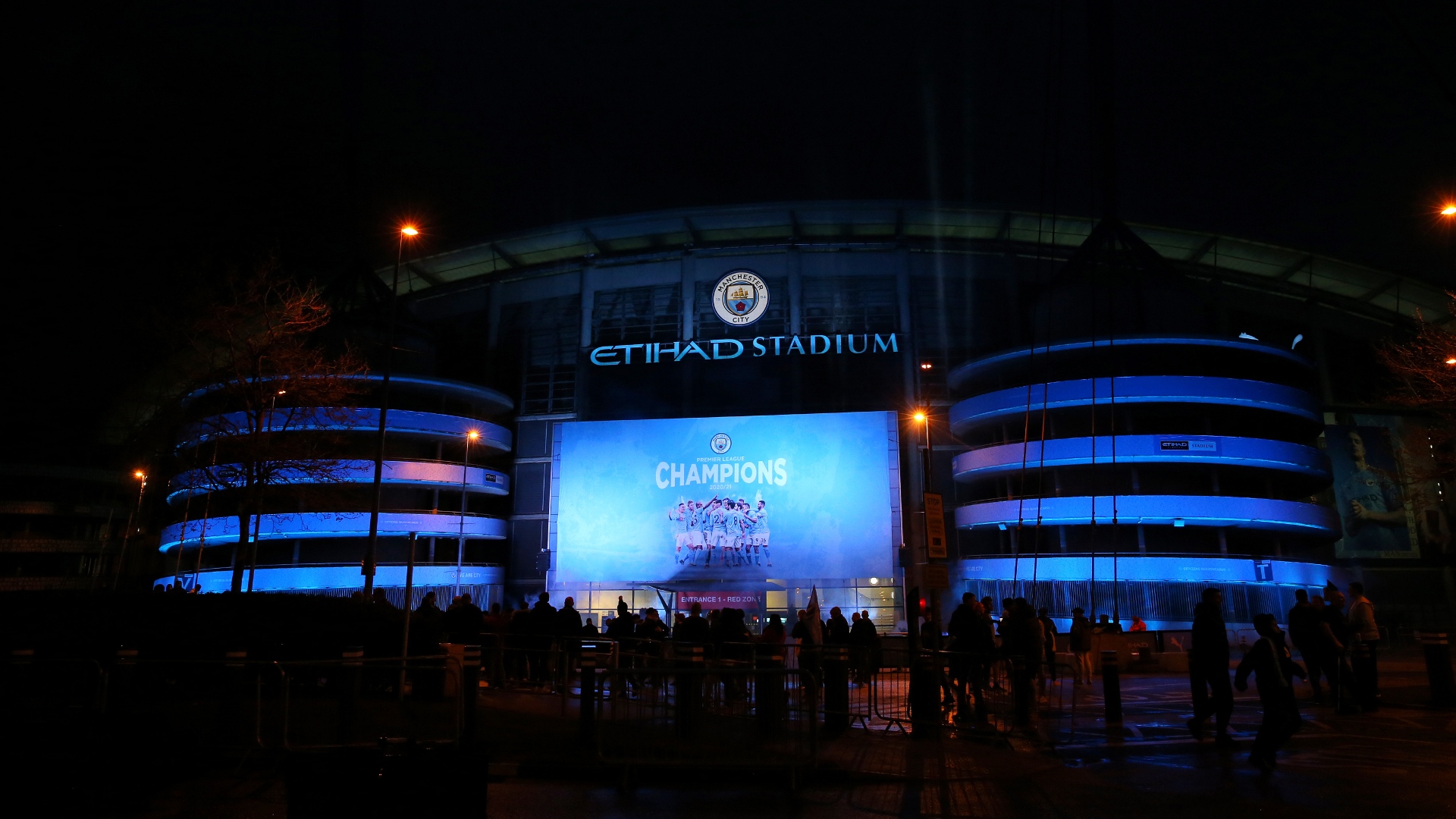 Manchester City Fans Etihad Stadium