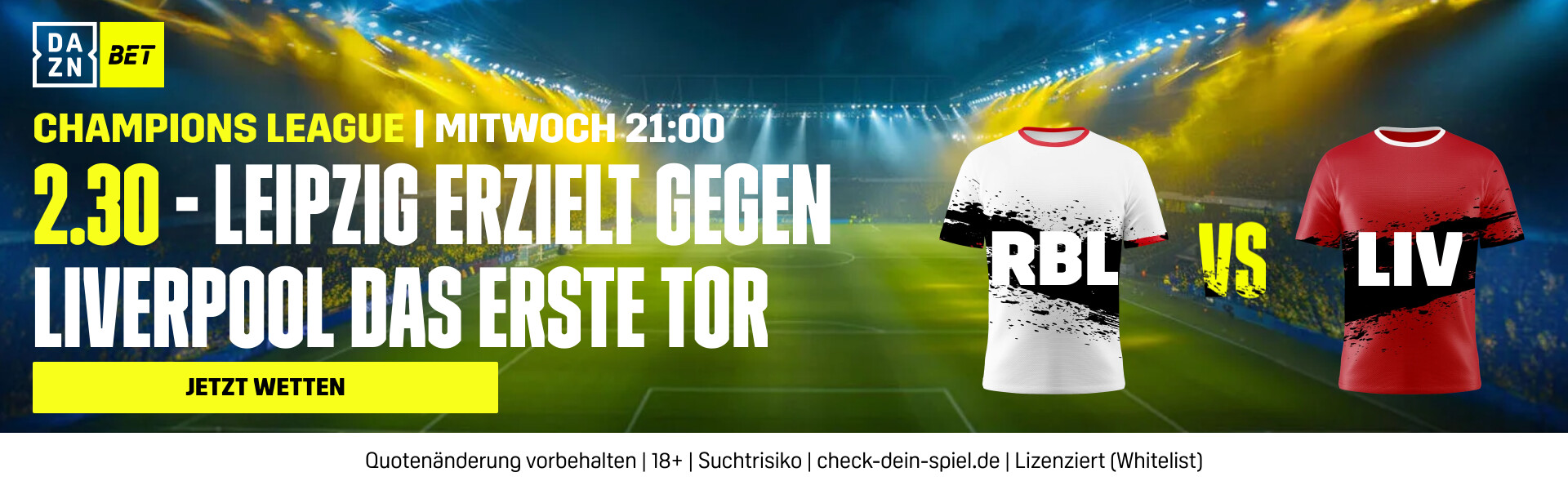 DAZN Bet RB Leipzig FC Liverpool Champions League RBL trifft zuerst