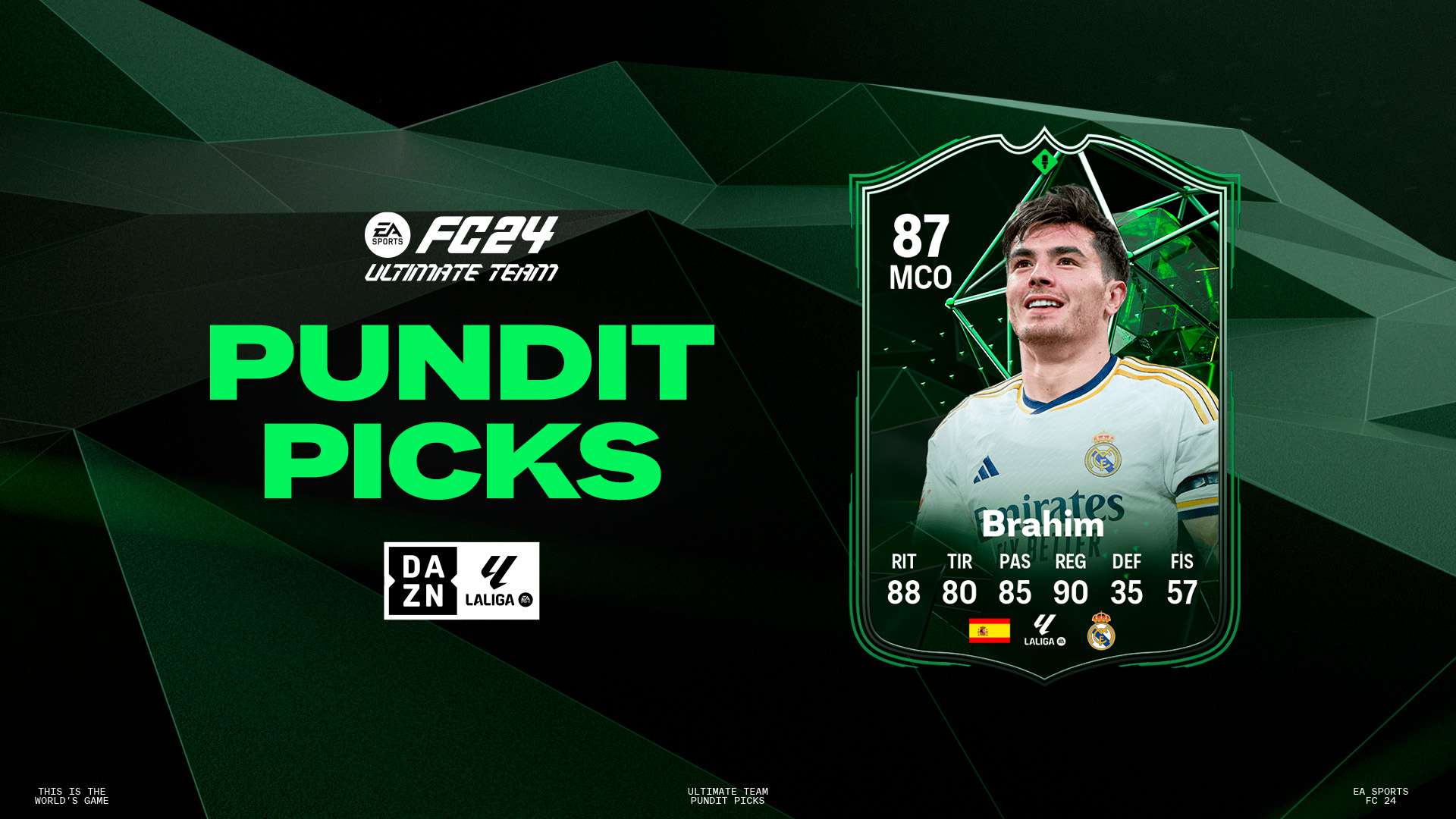 Brahim Díaz Pundit Pick, DAZN, EA Sports FC 24