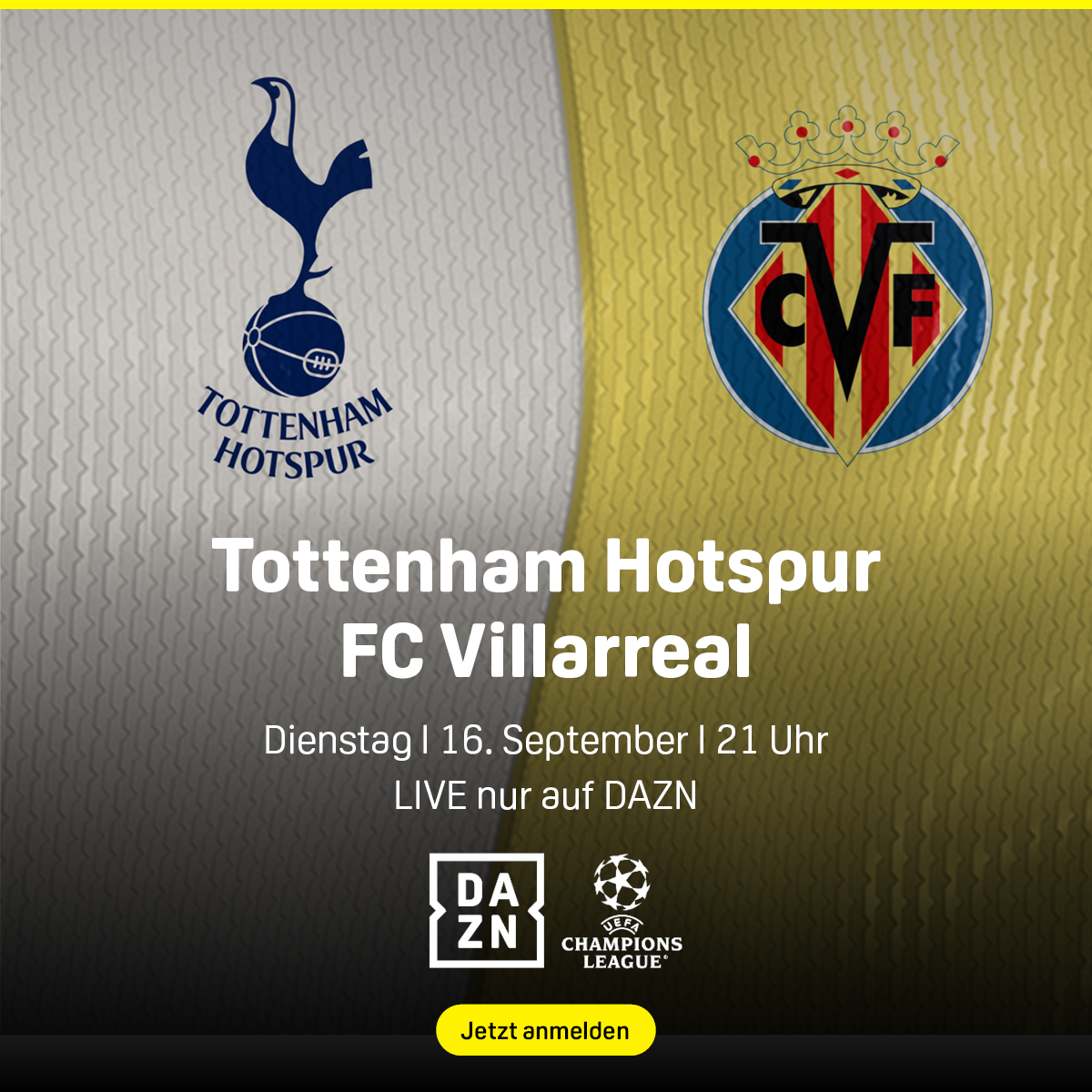 Tottenham Hotspur FC Villarreal UEFA Champions League 1. Spieltag