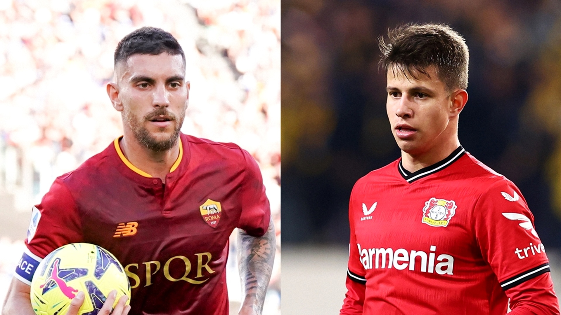 MP_Lorenzo Pellegrini_Roma vs Adam Hlozek_Leverkusen