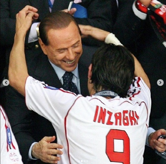 Inzaghi e Berlusconi