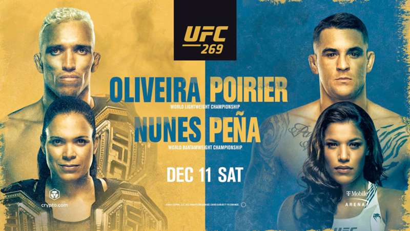 Wer zeigt / überträgt UFC 269 (Oliveira vs. Poirier) live im TV und LIVE-STREAM?