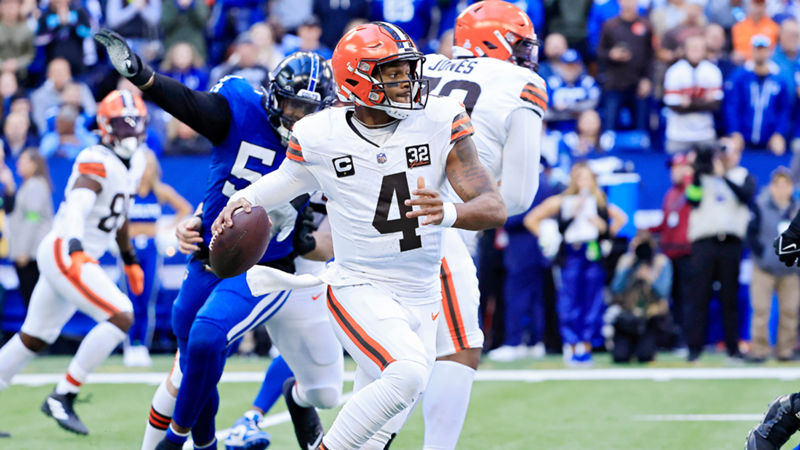 Así fue el horrible regreso de Deshaun Watson a los campos: el quarterback de los Cleveland Browns y su mal día ante los Indianapolis Colts