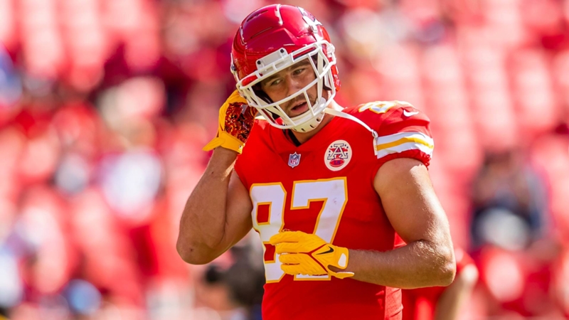 Travis Kelce y su primera mitad perfecta: con testigos en la tribuna