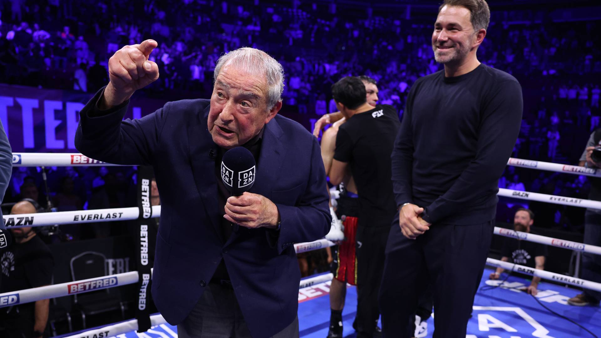 Eddie Hearn reacts to Bob Arum outburst after Josh Taylor loss to Jack ...