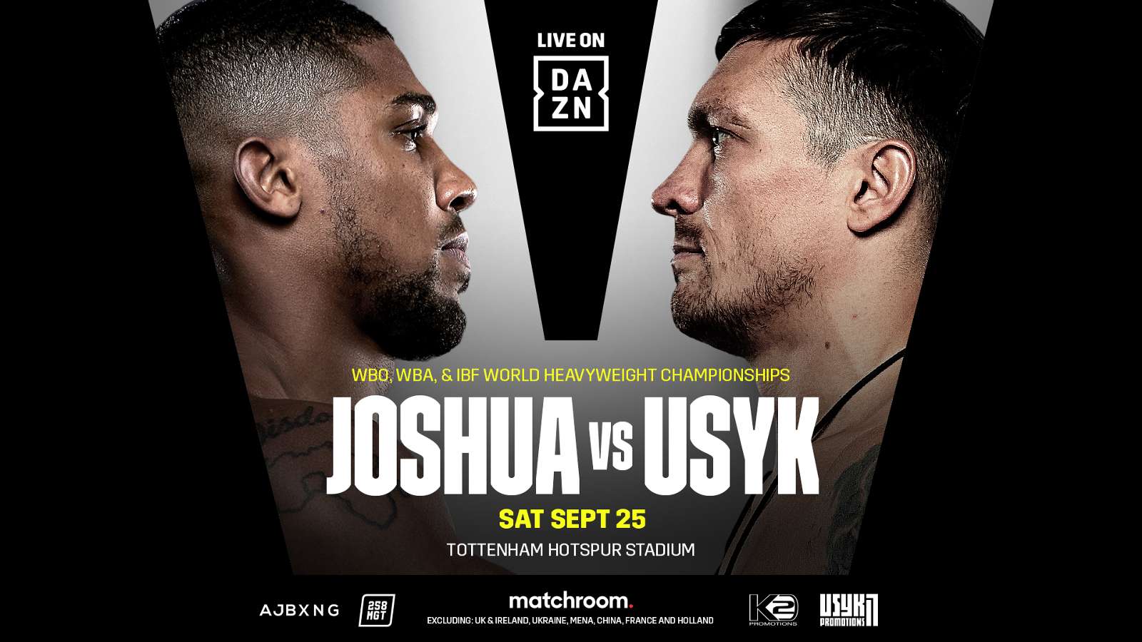 Anthony Joshua vs. Oleksandr Usyk: DAZN acquires rights to heavyweight