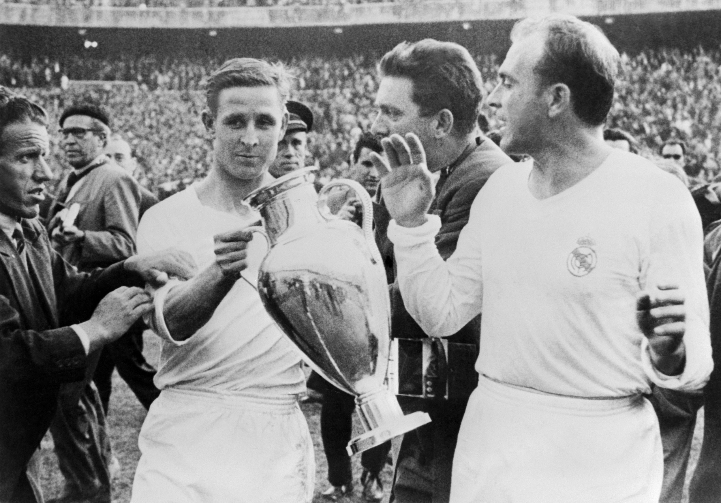 Raymond Kopa et Di Stefano Real Madrid