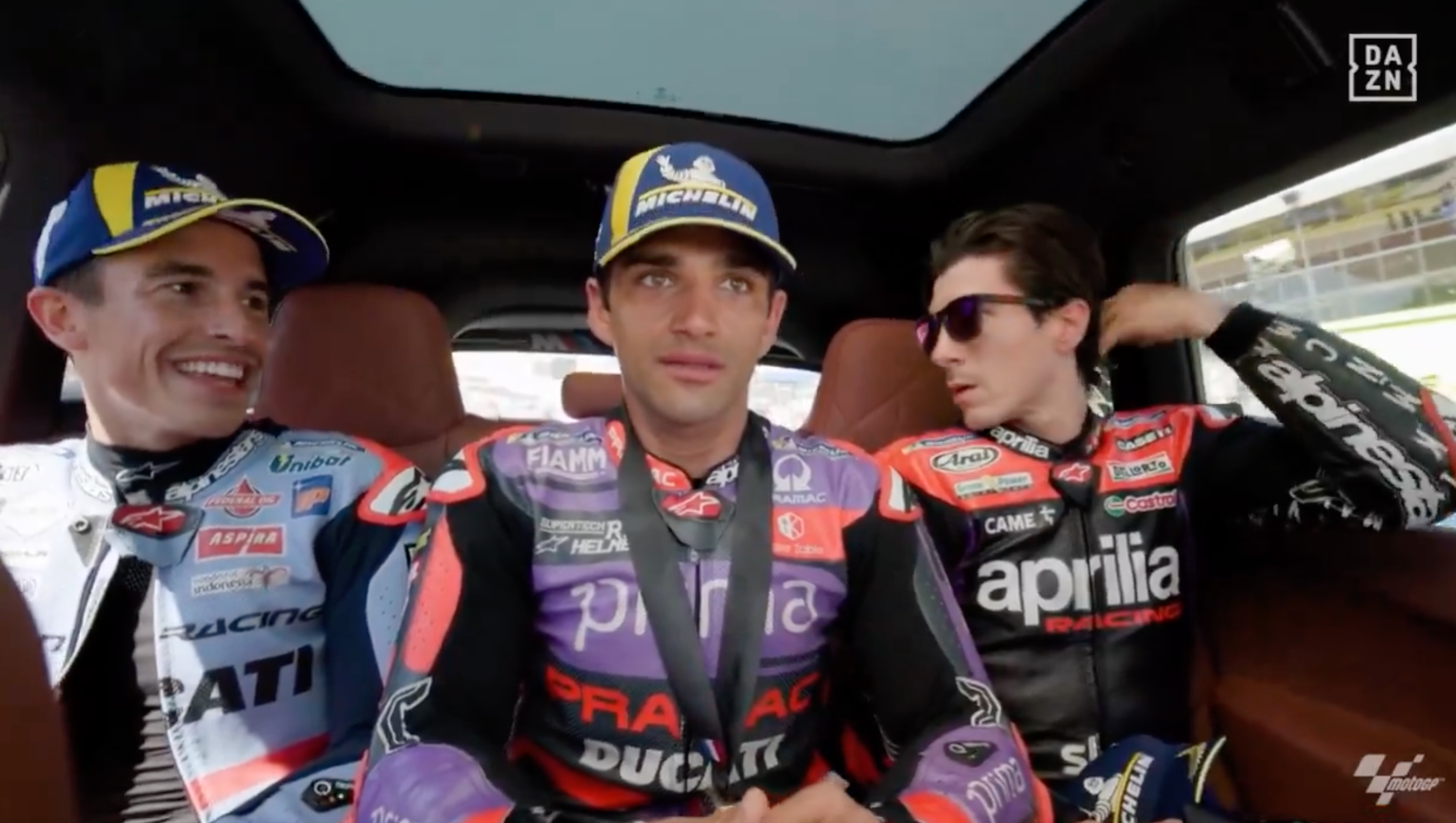 Marc Márquez, Jorge Martín y Maverick Viñales