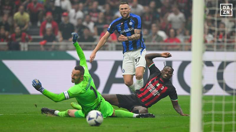 Leao Handanovic Skriniar Milan Inter
