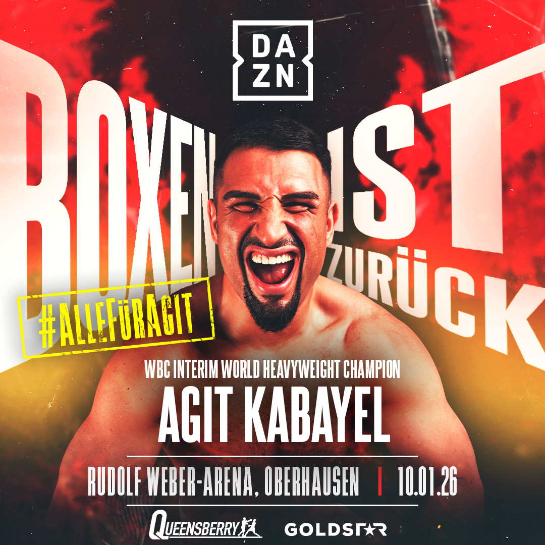 Agit Kabayel Homecoming Boxen ist zurück Banner