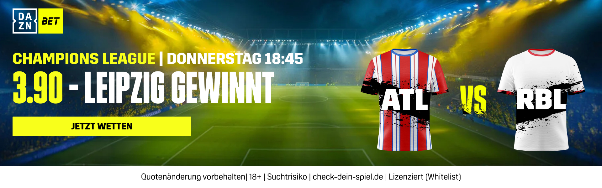 Atletico Madrid RB Leipzig UEFA Champions League 2024/25 1. Spieltag DAZN Bet