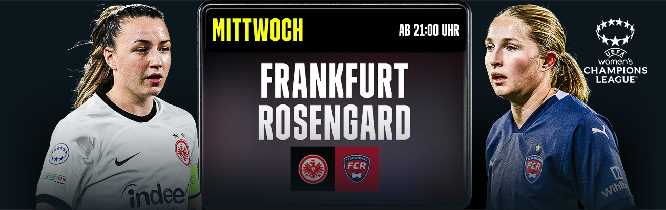 Eintracht Frankfurt Rosengard UWCL 31012024 Banner