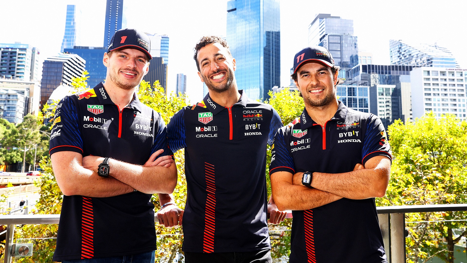 2023-07-12 Verstappen Max Sergio Perez Ricciardo Daniel F1 Formula 1