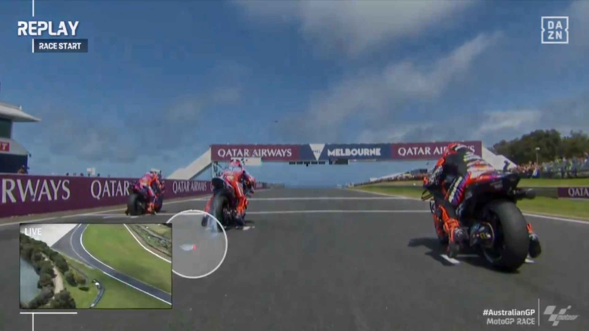 Marc Márquez y un problema inverosímil en la salida del Gran Premio de