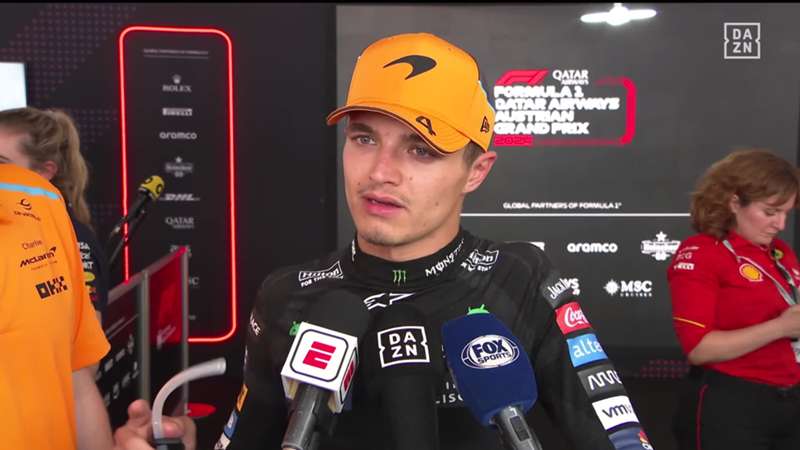 Lando Norris, muy duro con Max Verstappen tras el GP de Austria en el micrófono de DAZN: "Esperaba más respeto por su parte, no tenía por qué hacerlo"