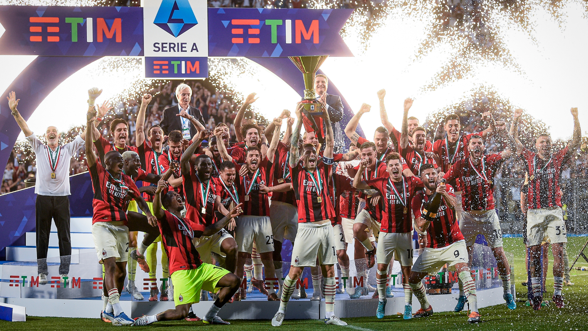 Festa scudetto Milan 2022/23 Serie A TIM