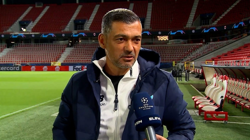 UEFA Champions League: "Vamos dar luta", promete Sérgio Conceição antes do FC Porto x Arsenal