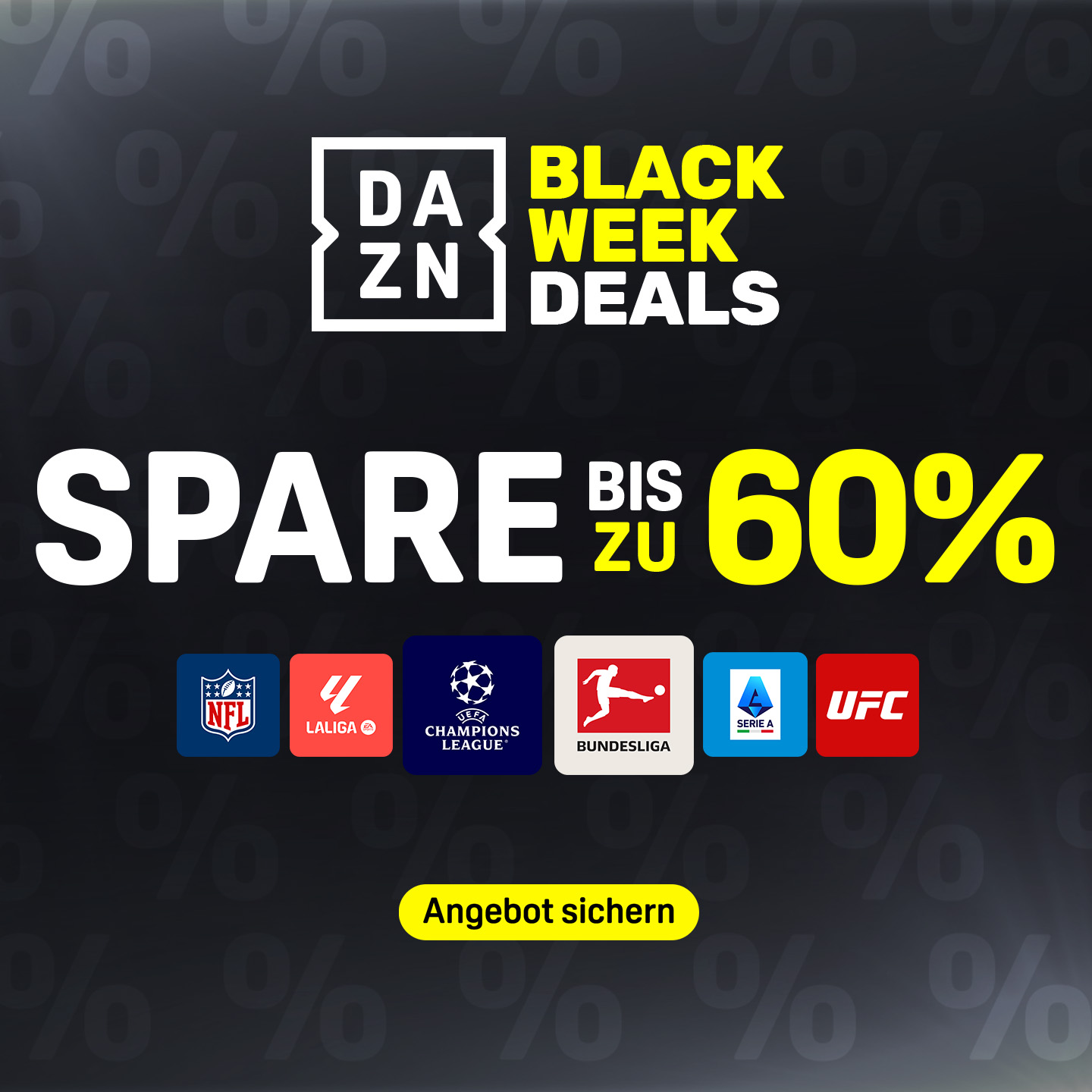 Black Week Friday Banner 60 Prozent