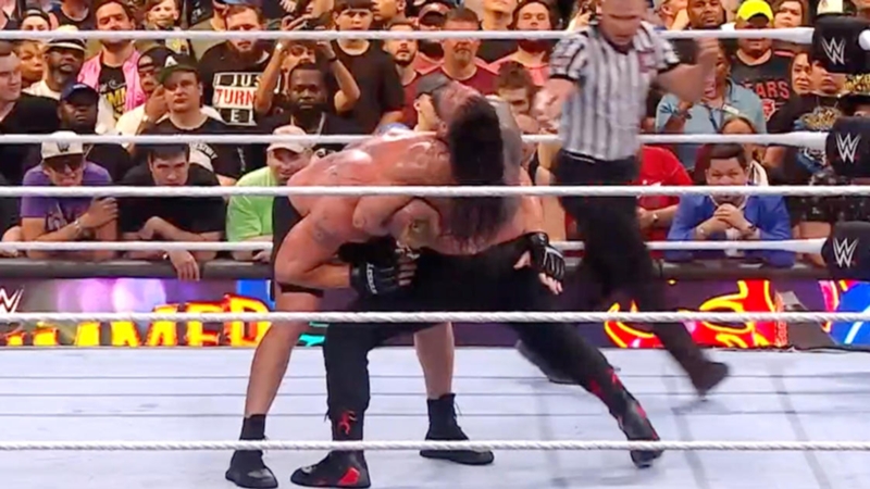 Roman Reigns wins iconic brawl over Brock Lesnar to remain Undisputed Champion