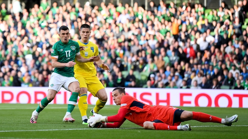 Ukraine defeat Republic of Ireland to create logjam atop Nations League group