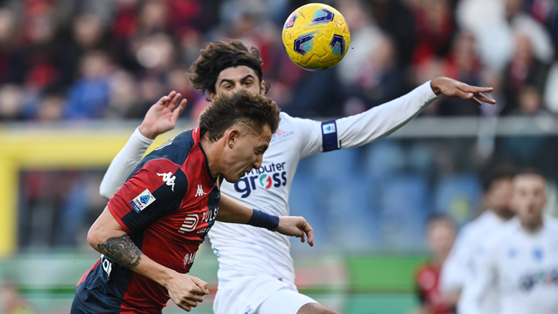 L'Empoli riprende il Genoa al Ferraris: 1-1