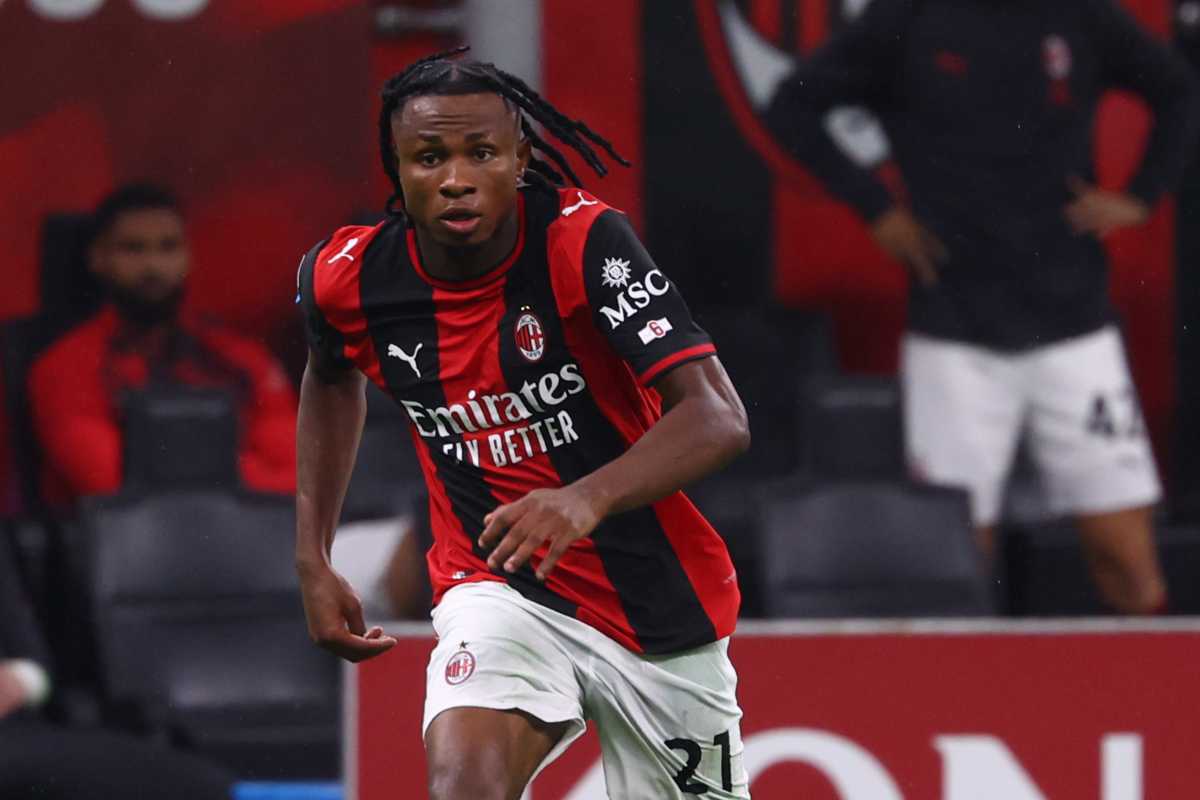 Photo: DAZN Samuel chukwueze del milan in azione