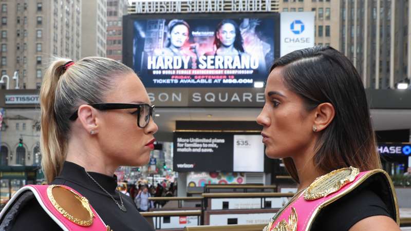 Heather Hardy, Amanda Serrano say time is right for fight, with winner facing Katie Taylor