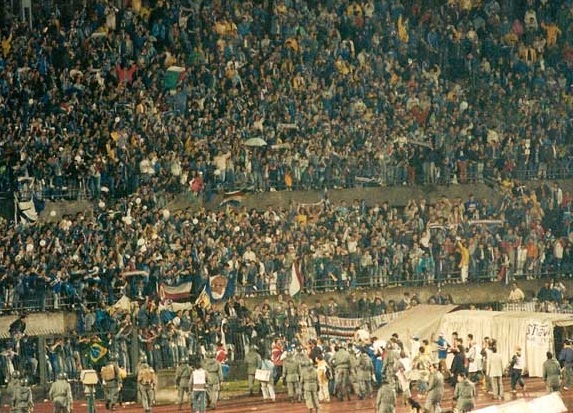 Festeggiamenti per la Coppa Italia vinta dalla Sampdoria nel 1988