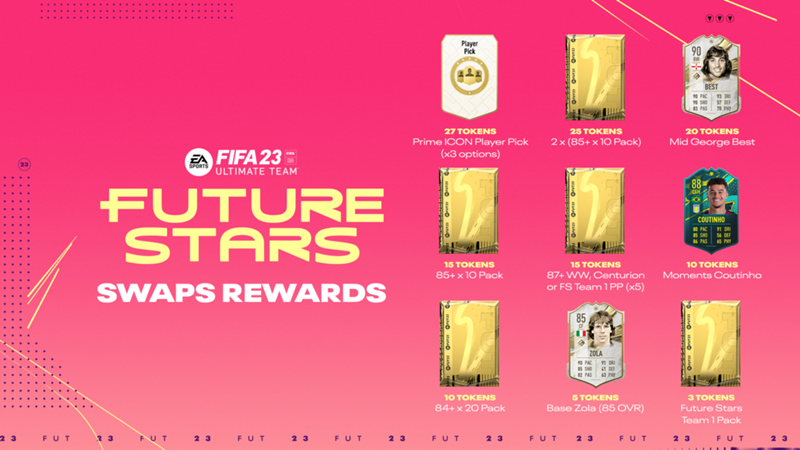 FIFA 23 Ultimate Team: Future Stars Swap-Token - Spieler, Belohnungen, Packs