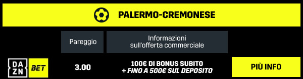 palermo cremonese odds