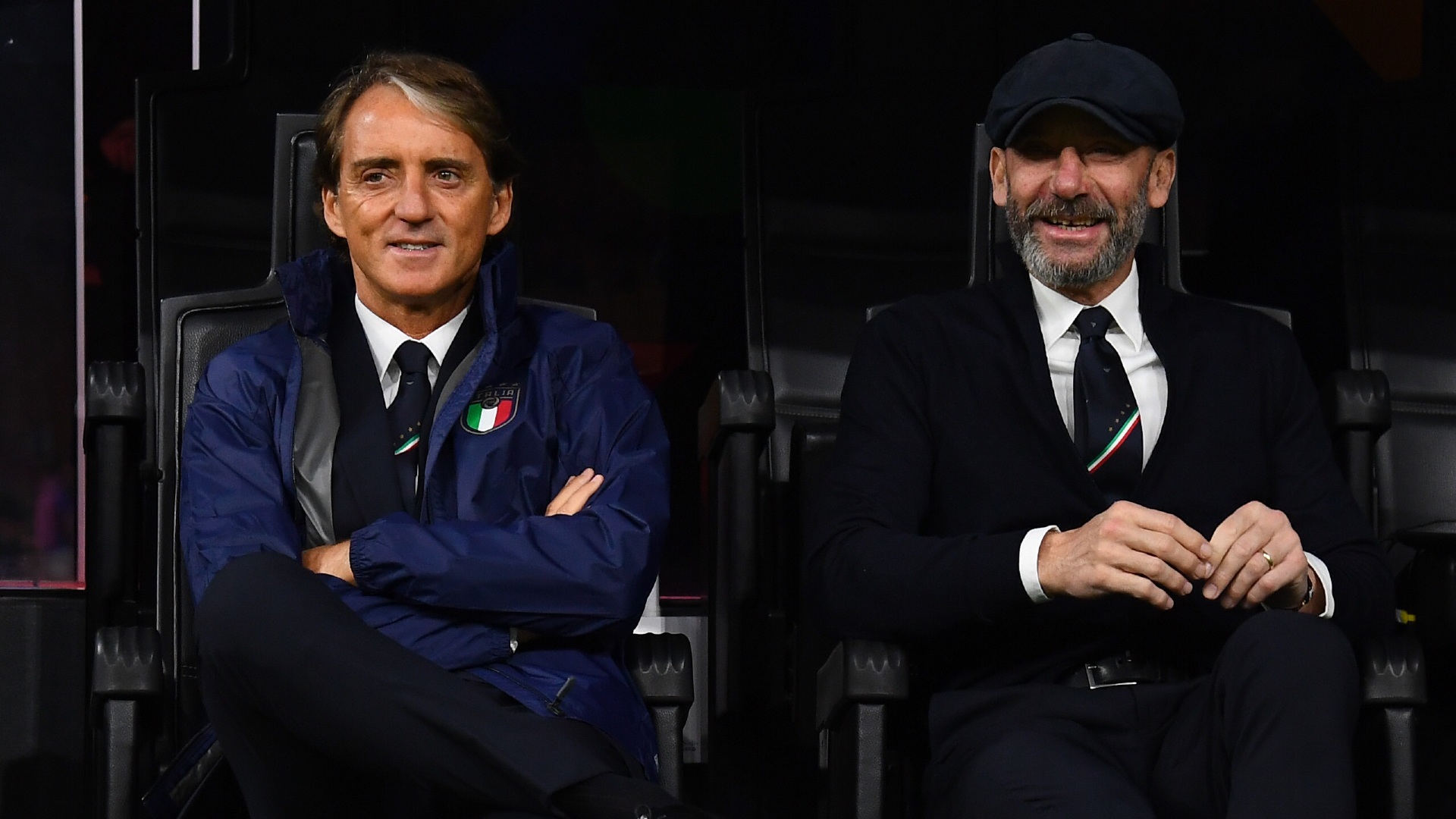 2021-10-06-Roberto Mancini and Gianluca Vialli-italy