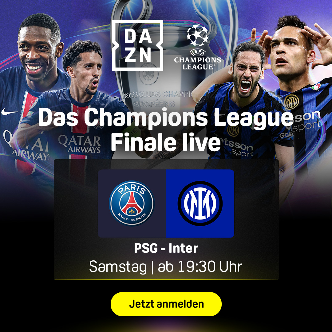 Banner long Champions League Finale 2025 live