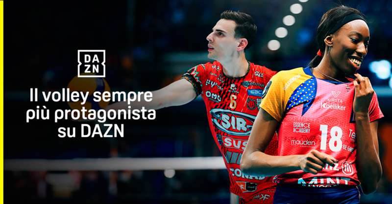 Il Volley sempre più protagonista su DAZN. Fino al 2026, torna la CEV Champions League maschile e femminile