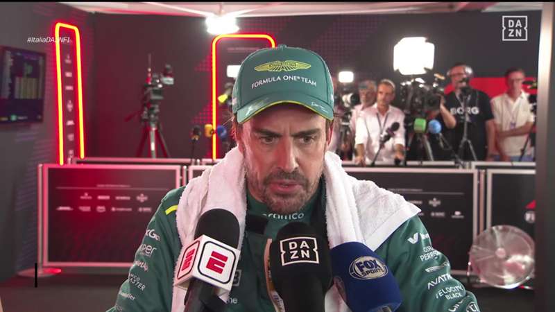 Fernando Alonso habla sobre su 'milagro' en el GP de Italia con el Aston Martin: "No tenemos ningún punto fuerte"