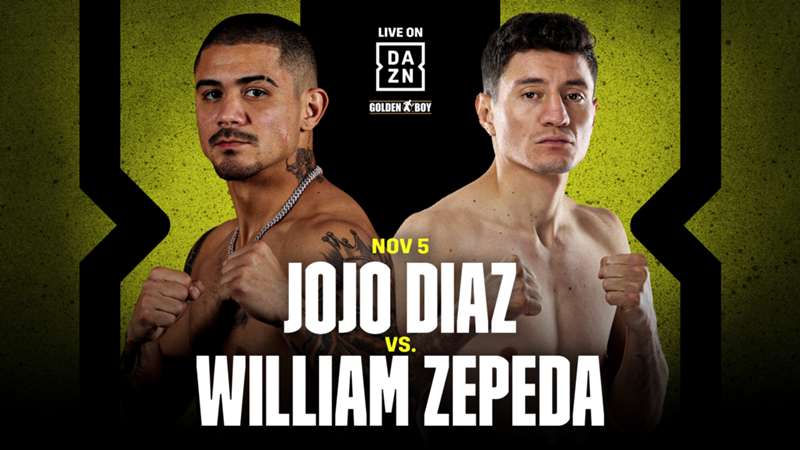 Joseph Díaz vs. William Zepeda: se hizo ofivial para el 5 de noviembre