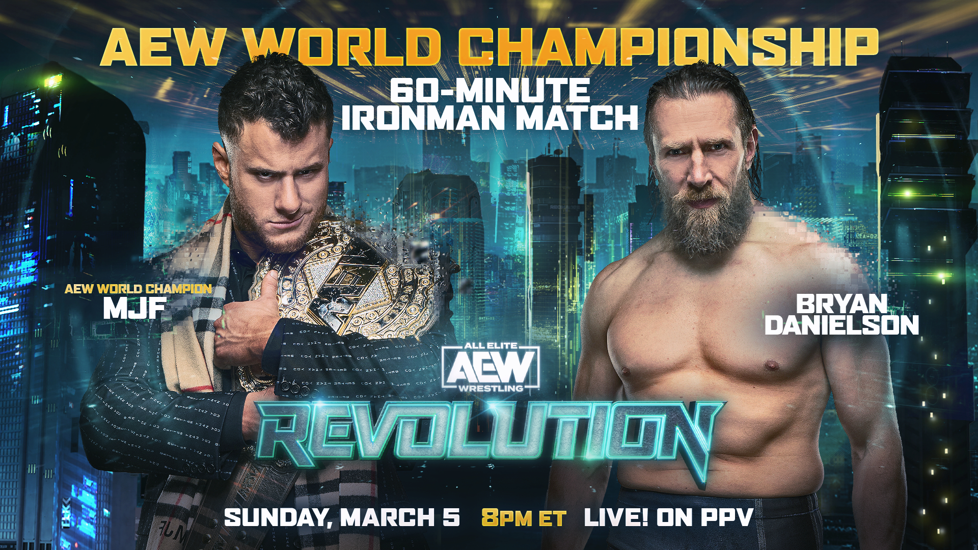 What time is AEW Revolution tonight Confirmed matches live