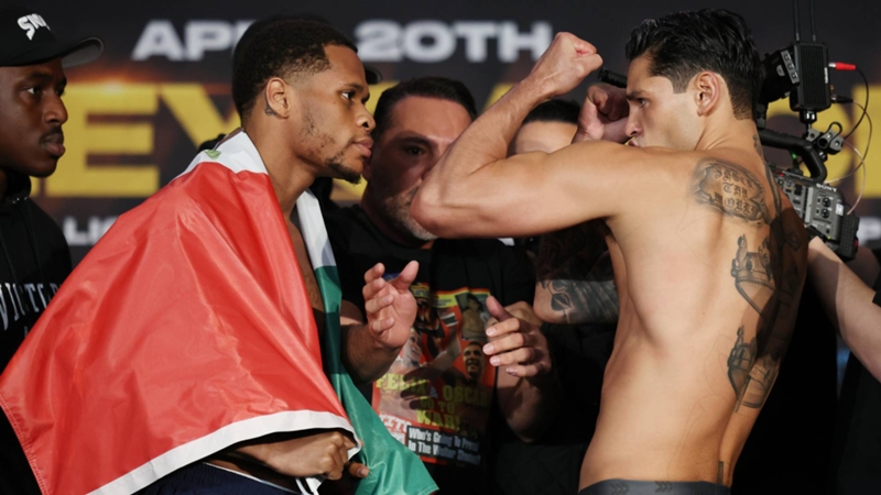 What time is the Devin Haney vs. Ryan Garcia fight tonight? Ringwalks