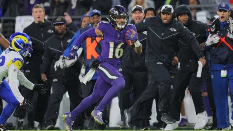 Baltimore Ravens y su espectacular manera de ganar el partido de la semana 14 contra Los Ángeles Rams