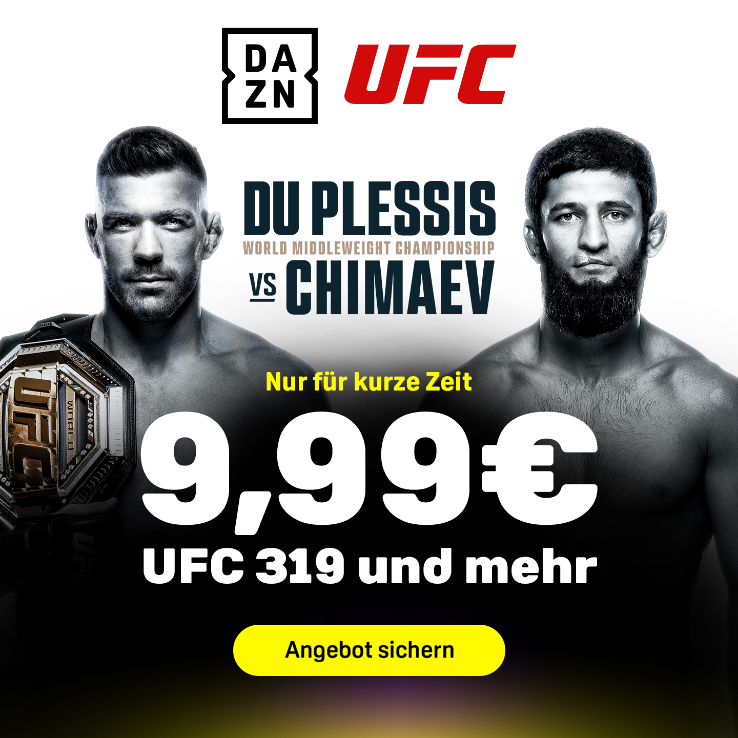 UFC 319 Offer Angebot Banner
