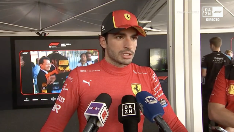 Carlos Sainz, preocupado por el consumo de los neumáticos para el GP de Qatar 2023: "La mayoría de vueltas han sido con safety car"