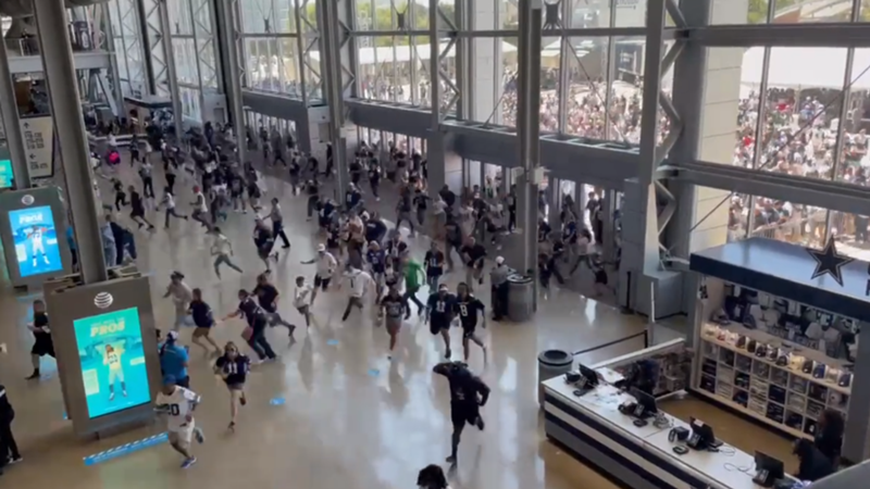 ¡Furor con los Cowboys! Las increíbles imágenes de los aficionados de Dallas entrando al estadio