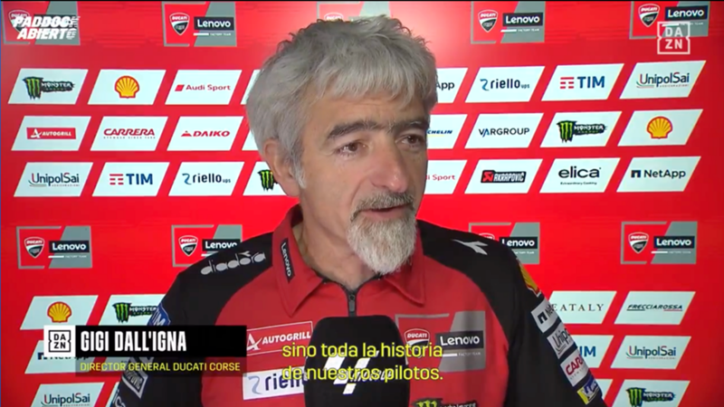 Gigi Dall'Igna da pistas sobre el compañero de Pecco Bagnaia en Ducati para 2025: "No tenemos en cuenta solo la temporada 2024, sino toda la historia de nuestros pilotos"