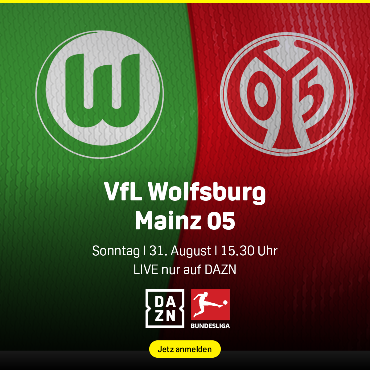 VfL Wolfsburg Mainz 05 Banner