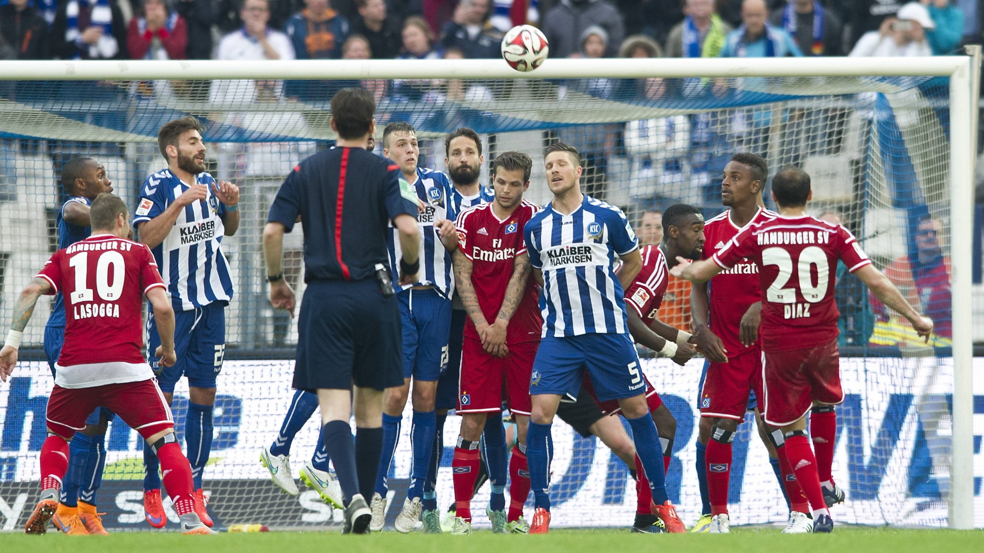 Relegation Bundesliga KSC HSV Diaz