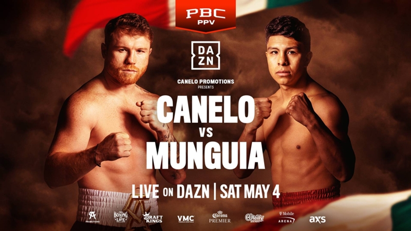 What channel is the Canelo Alvarez vs. Jaime Munguia fight? A full list of countries showing the big fight on DAZN PPV