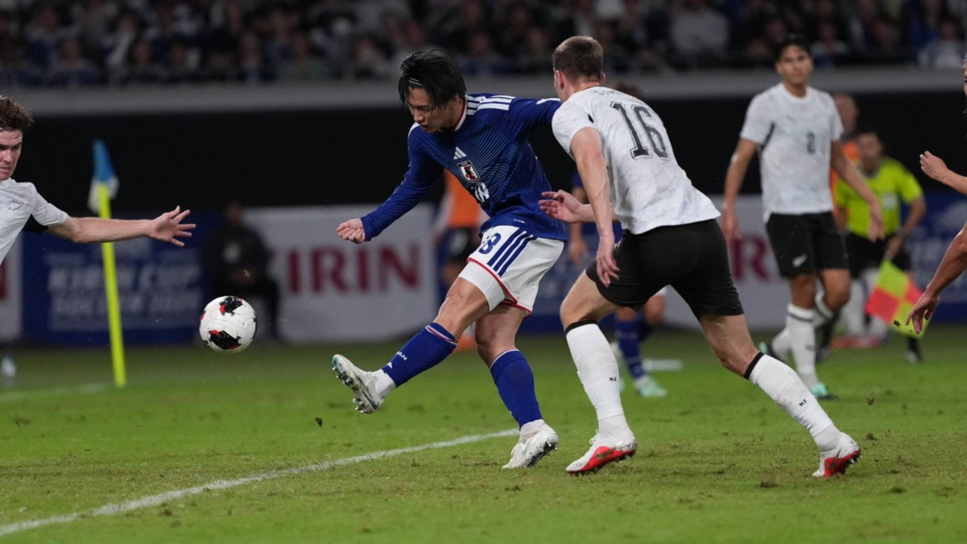 Library Upm 堂安律が決勝点!ニュージーランドを相手に2-1で勝ち切った日本がキリンカップを制す|キリンカップサッカー2026 | DAZN News JP